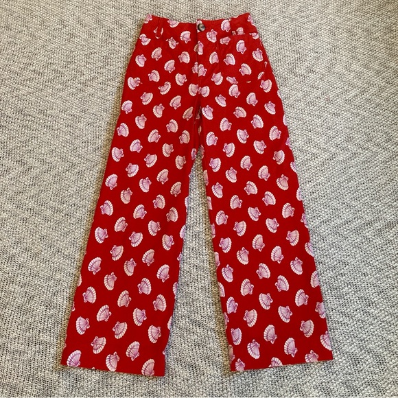 Maeve The Colette Cropped Wide-Leg Seashell Pants By Anthropologie Size 24 - Picture 4 of 15